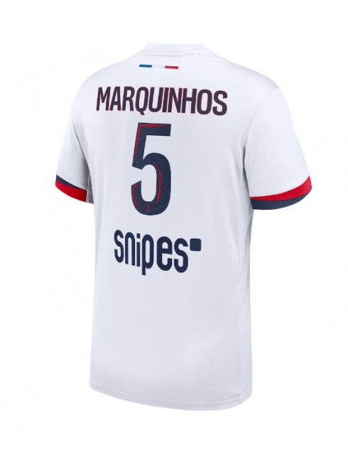 Paris Saint-Germain Marquinhos #5 Replika Borta Kläder 2025-26 Kortärmad Paris Saint-Germain Marquinhos #5 Replika Borta Kläder 2025-26 Kortärmad